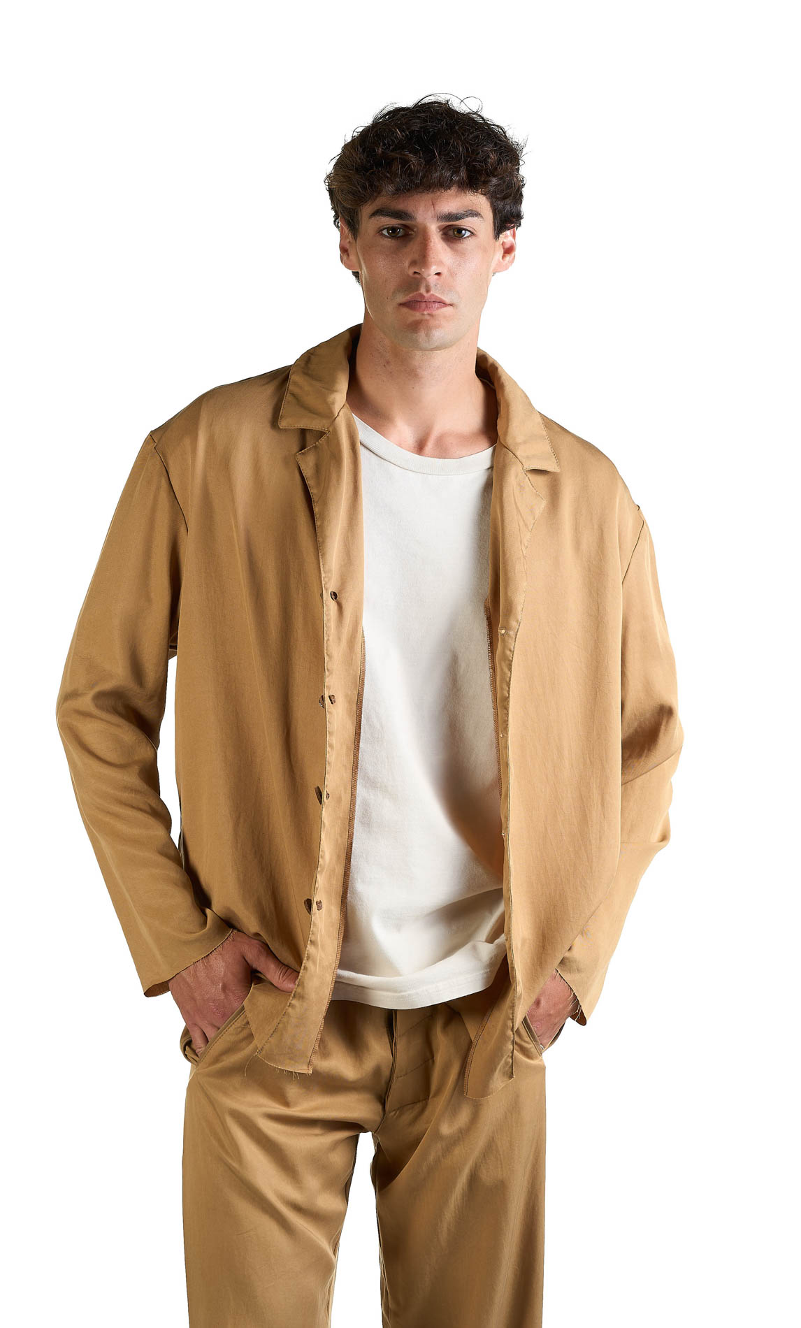 DANIELE BASTA LEATHER AND SILVER JACKET